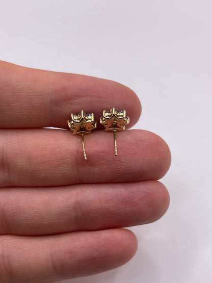 9ct gold tanzanite earrings