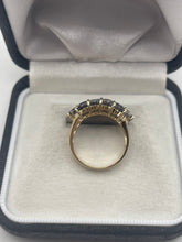 Load image into Gallery viewer, 9ct gold iolite cluster ring
