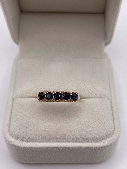 9ct gold sapphire rinv