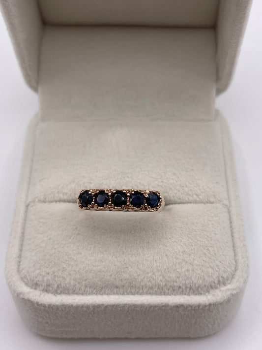 9ct gold sapphire rinv