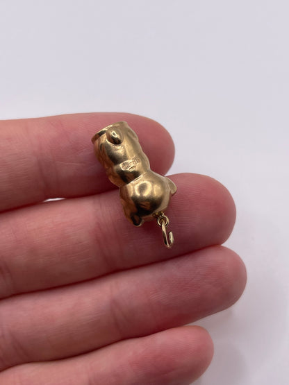 9ct gold dog charm
