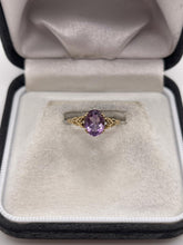 Load image into Gallery viewer, 9ct gold amethyst ring
