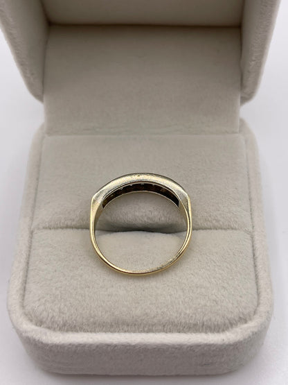 9ct gold diamond ring