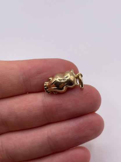 9ct gold owl charm