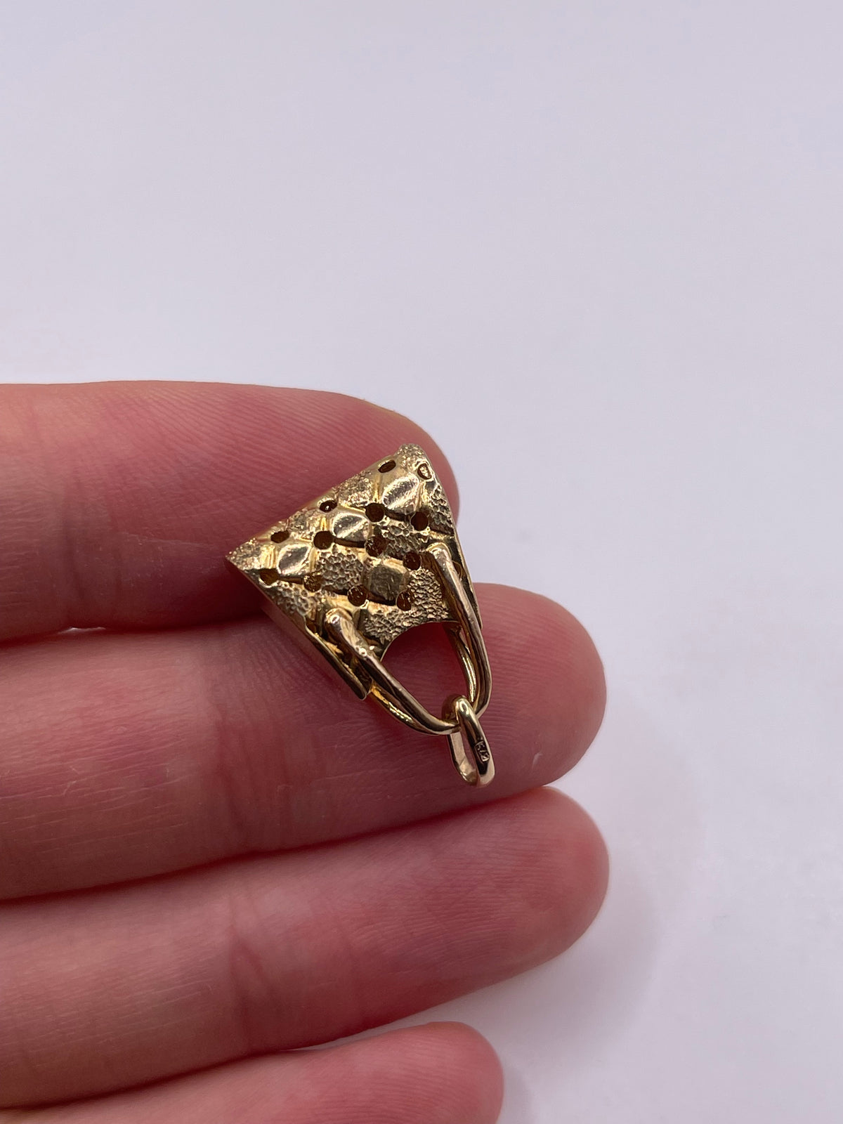 9ct gold bag charm