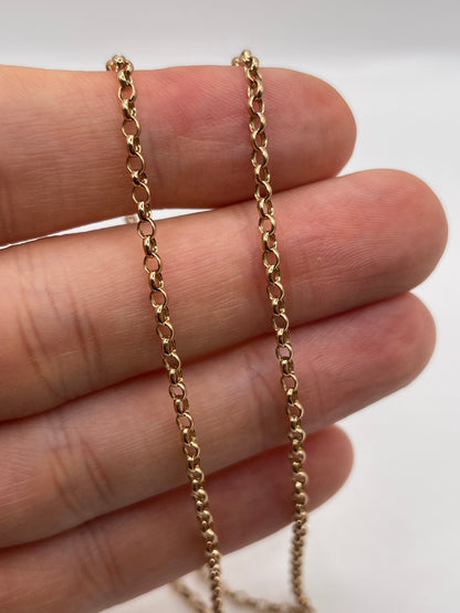 9ct rose gold chain 579