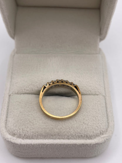 9ct gold diamond ring