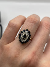 Load image into Gallery viewer, 9ct gold sapphire and diamond ring
