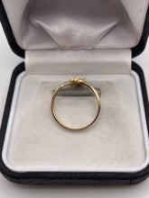 Load image into Gallery viewer, 9ct gold diamond cross ring
