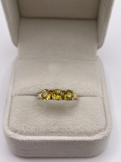 9ct gold sphene ring