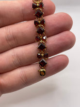 Load image into Gallery viewer, 9ct gold garnet bracelet
