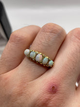 Load image into Gallery viewer, 18ct gold opal and diamond ring
