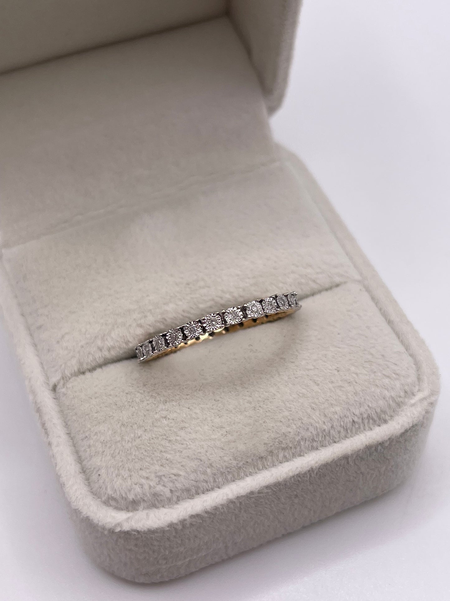 18ct gold diamond eternity ring