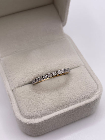 18ct gold diamond eternity ring