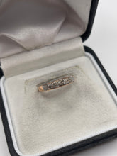 Load image into Gallery viewer, 9ct rose gold diamond ring
