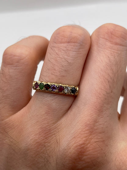 9ct gold regards ring