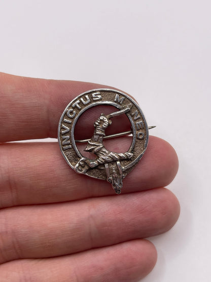 Scottish silver clan brooch