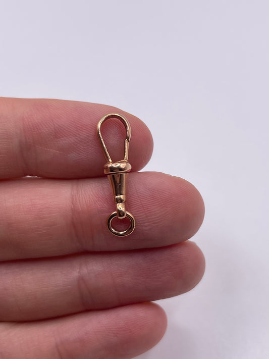 9ct rose gold dog clip 4