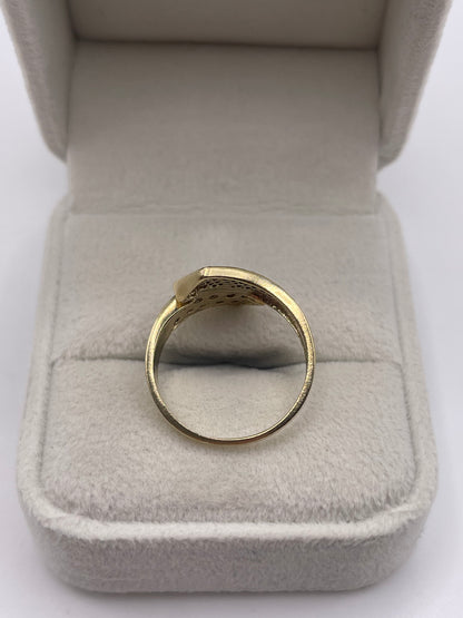 9ct gold diamond cluster ring