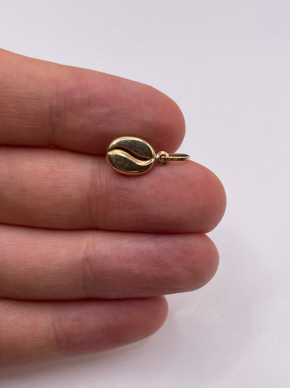9ct gold coffee bean charm