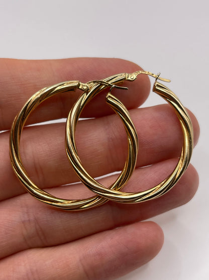 9ct gold Creole earrings