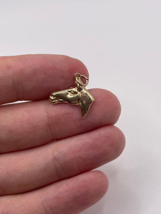 9ct gold horse charm