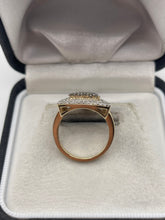 Load image into Gallery viewer, 9ct gold 1ct diamond cluster ring
