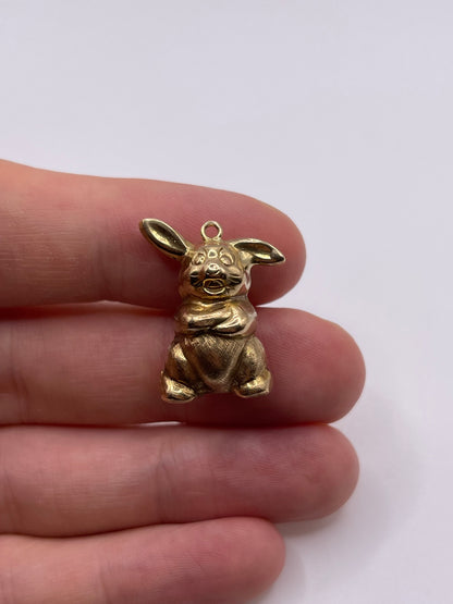 9ct gold bunny charm
