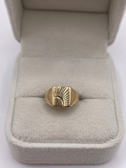 9ct gold signet ring