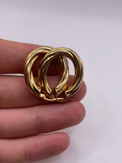 9ct gold Creole earrings