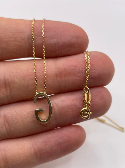 9ct gold initial G necklace