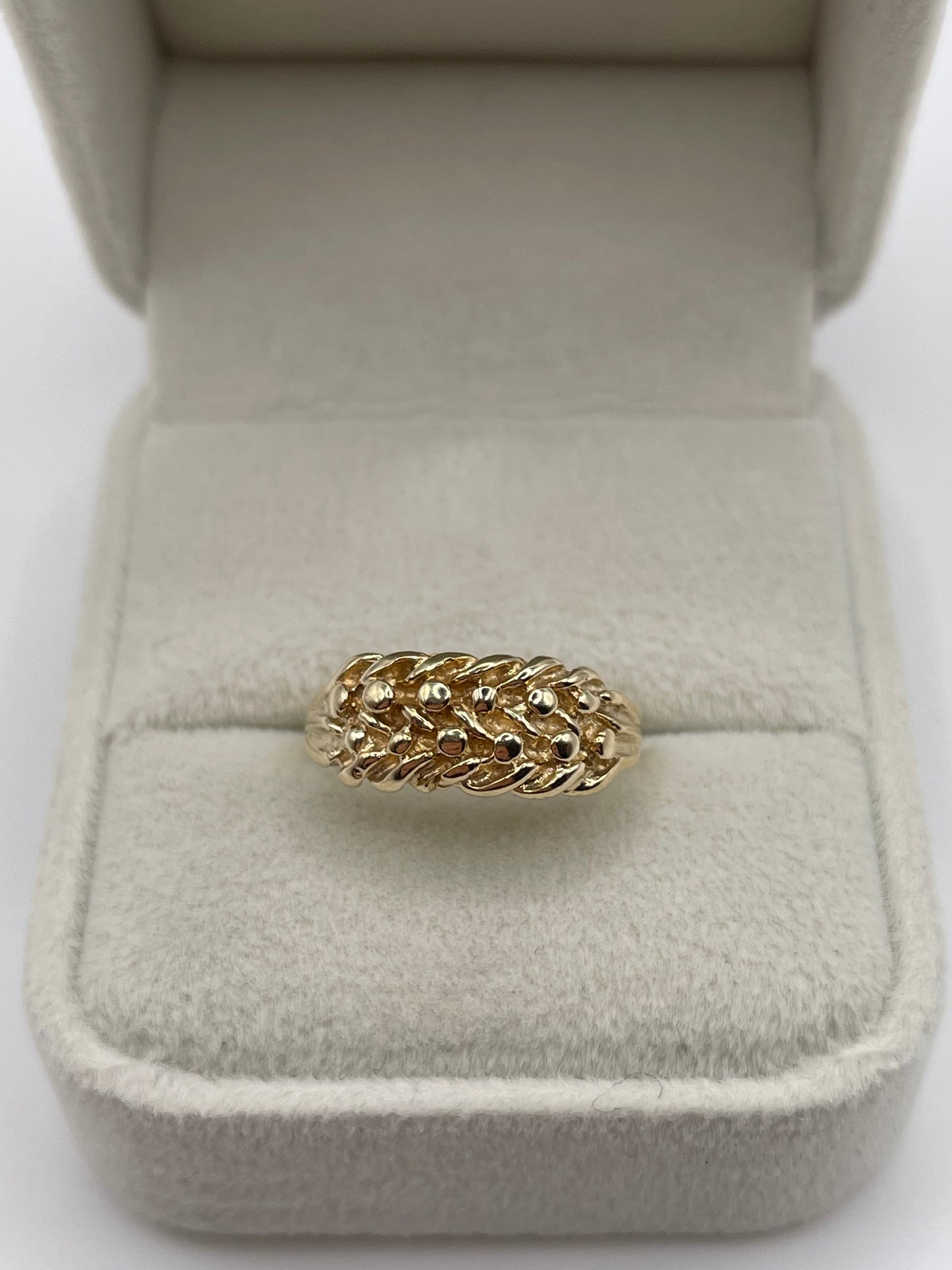 9ct gold keepers ring