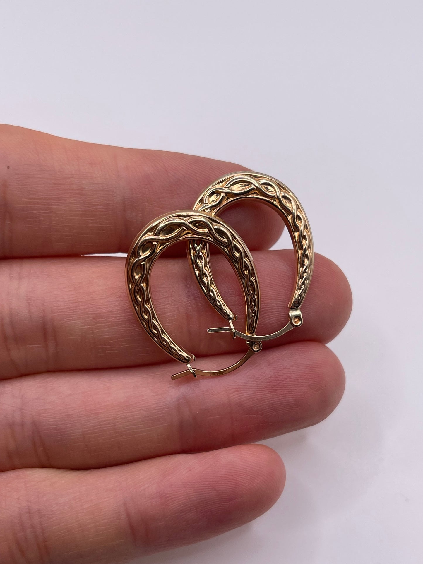 9ct gold Creole earrings