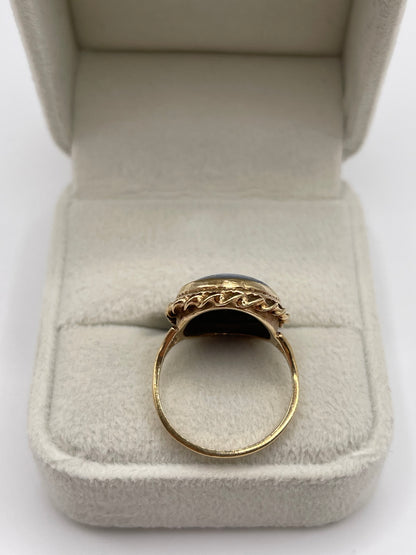 9ct gold opal triplet ring