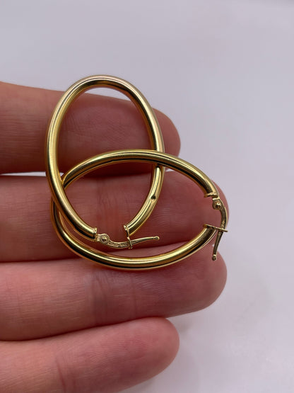 9ct gold Creole earrings