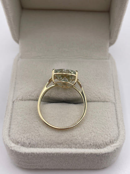 Glenn Lehrer 9ct gold quartz and diamond ring