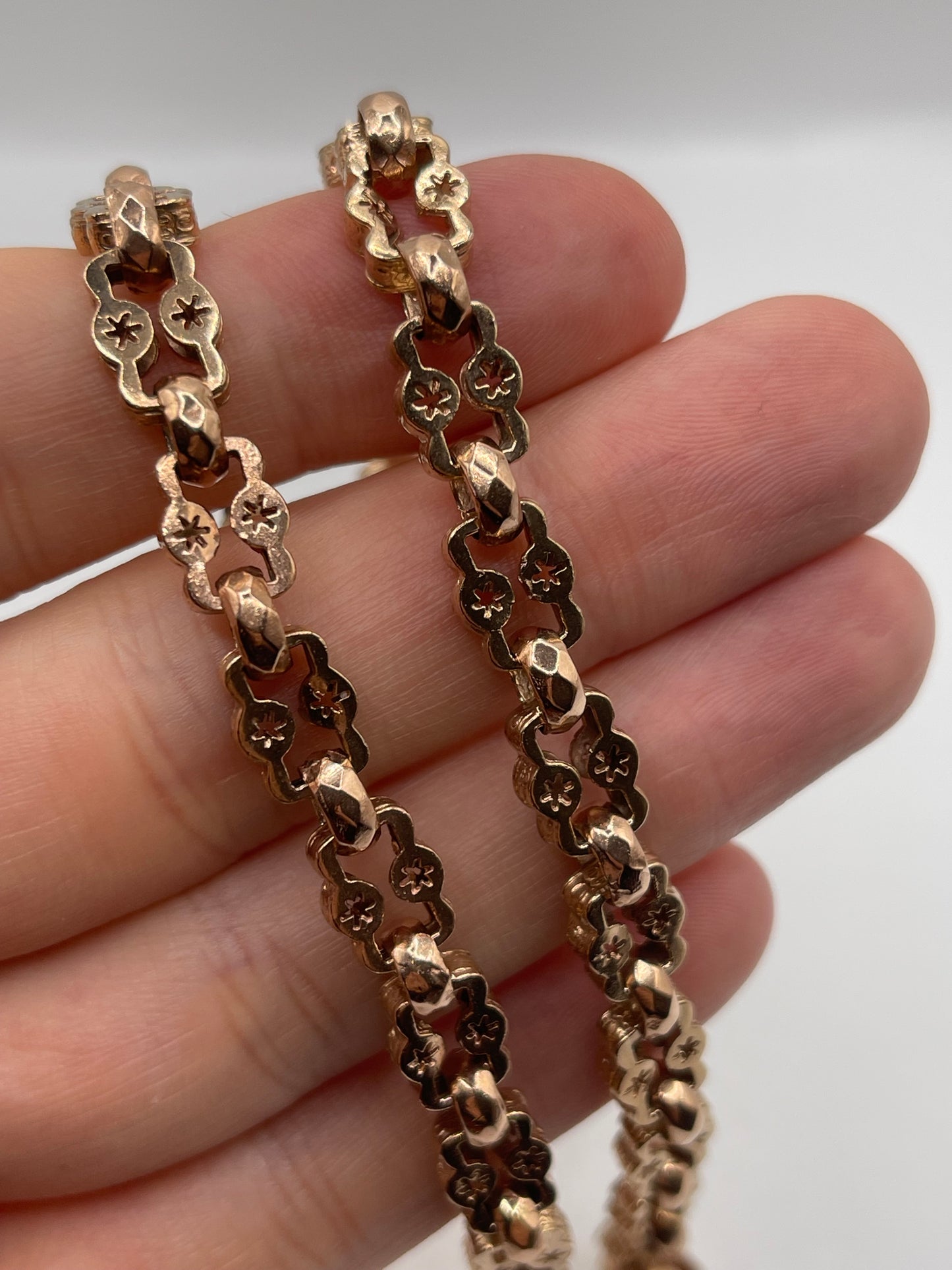 9ct rose gold chain 219