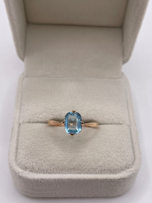 9ct rose gold paste ring