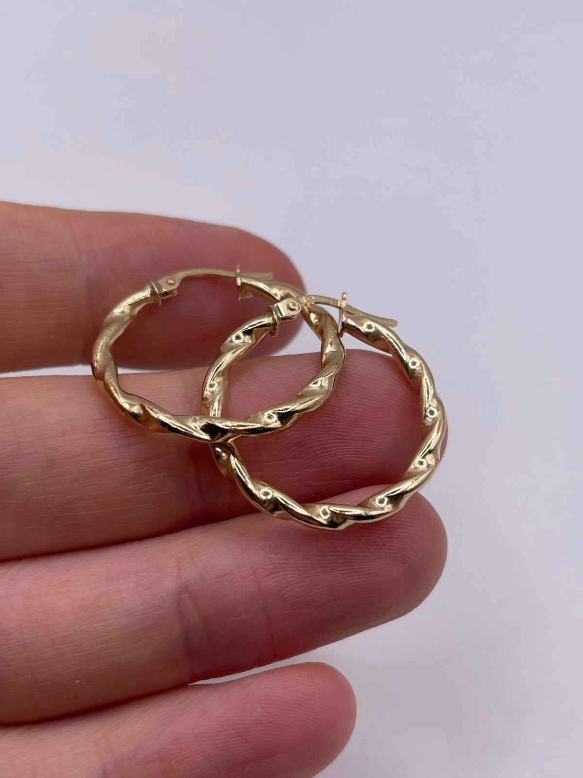 9ct gold Creole earrings