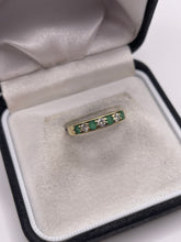 Load image into Gallery viewer, 18ct gold emerald and diamond ring
