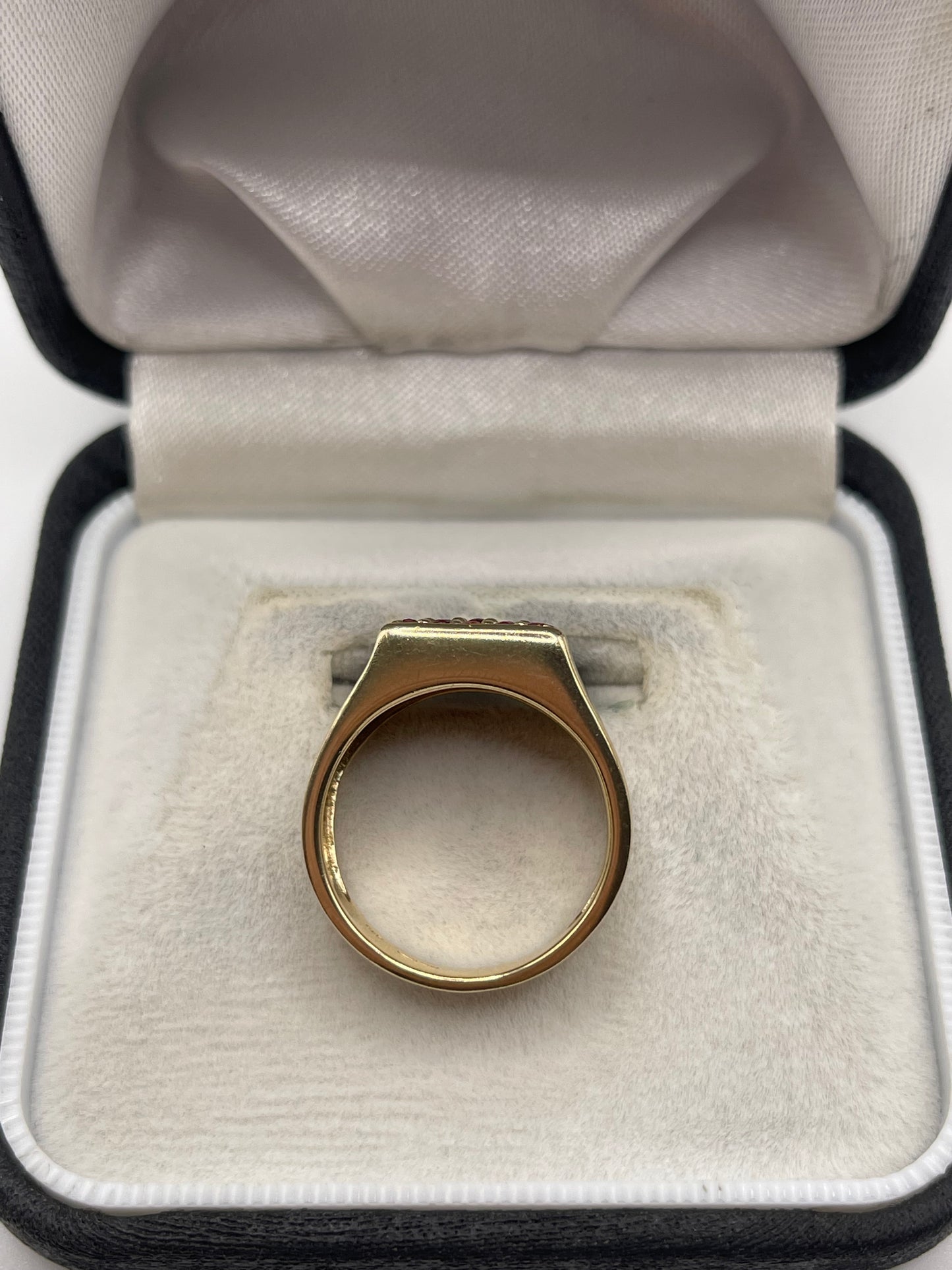 9ct gold spinel cluster ring