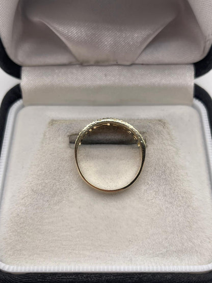 9ct gold mizpah ring