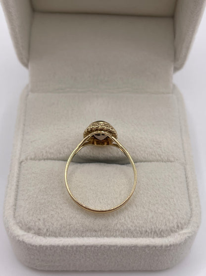 9ct gold Smokey quartz ring