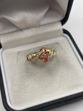 Load image into Gallery viewer, 18ct gold tourmaline and diamond ring
