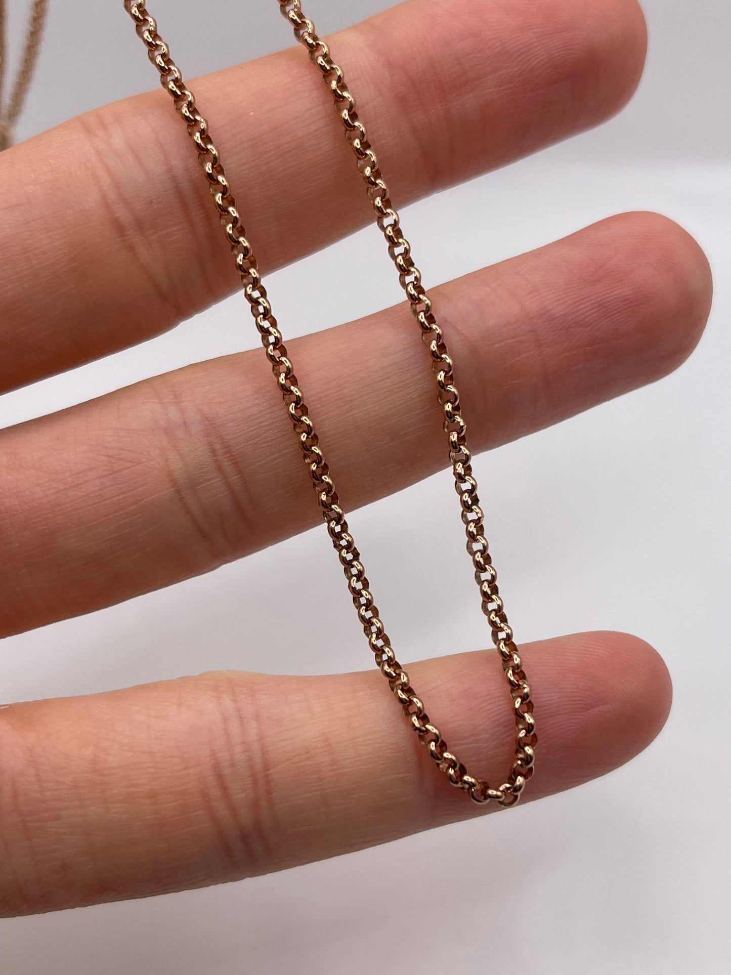 9ct rose gold chain 468