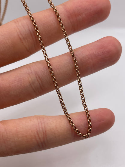 9ct rose gold chain 468