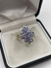 Load image into Gallery viewer, 9ct gold tanzanite and diamond ring
