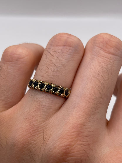 9ct gold sapphire ring