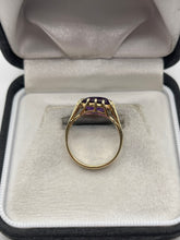 Load image into Gallery viewer, 9ct gold amethyst ring
