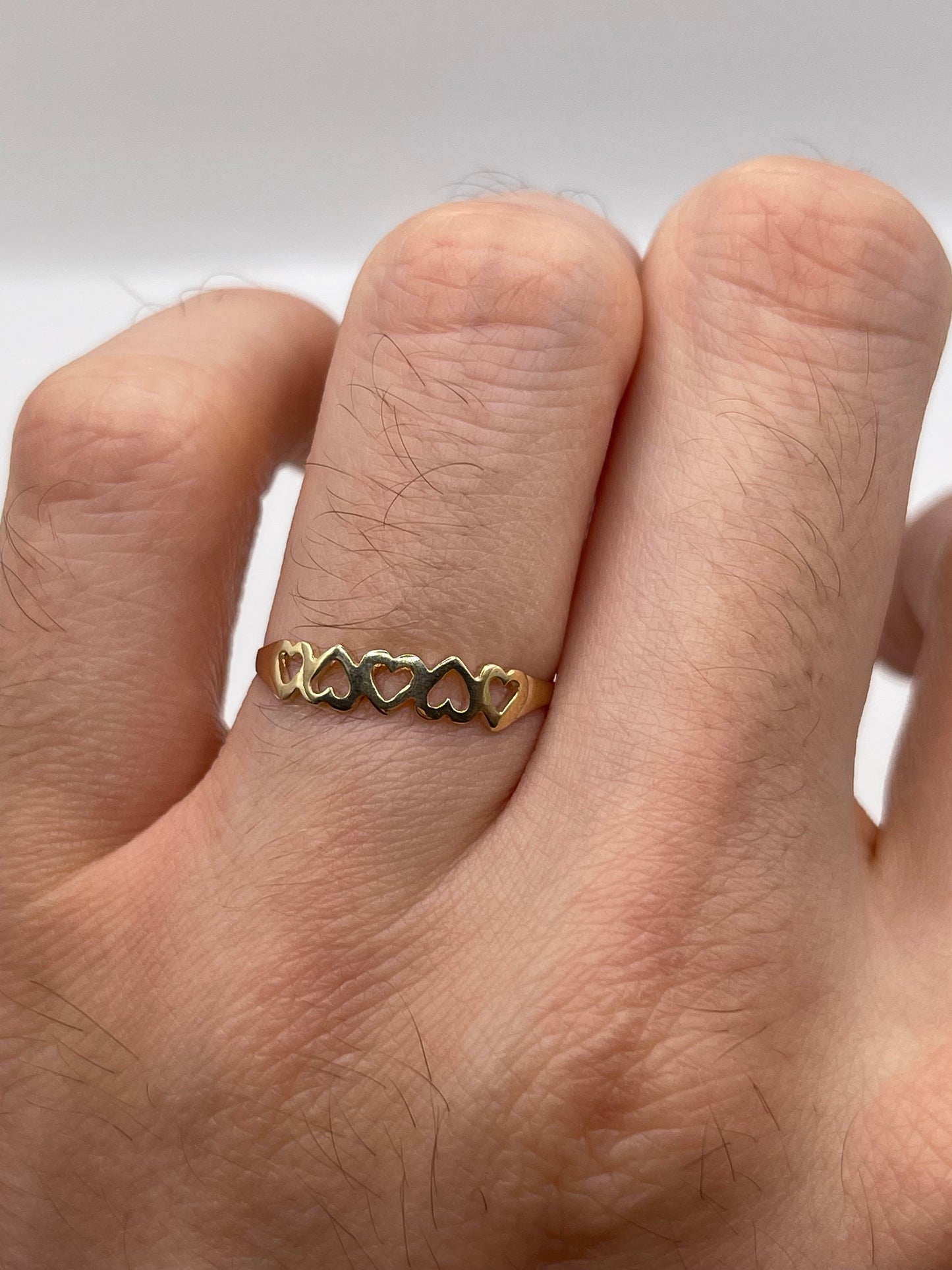 9ct gold heart ring